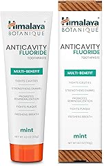 Himalaya Botanique Anticavity Fluoride Toothpaste, Fluoride with Multi-Benefit Support, Fights Cavities, Strengthens Enamel, 