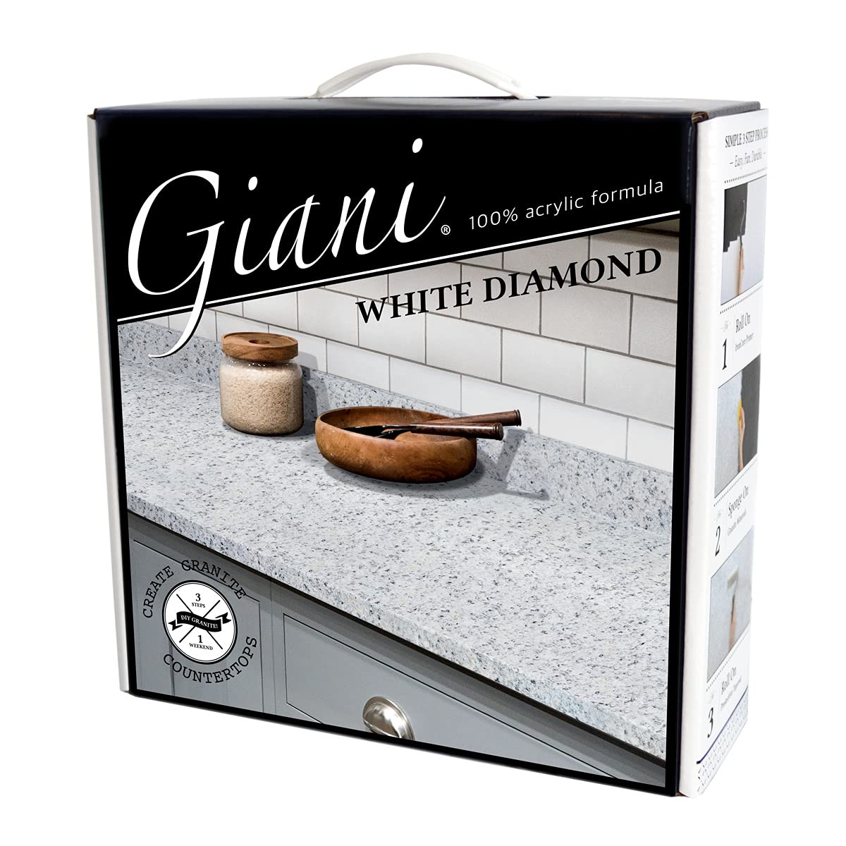 Photo 1 of Giani Granite Countertop Paint Kit 2.0-100% Acrylic (White Diamond)