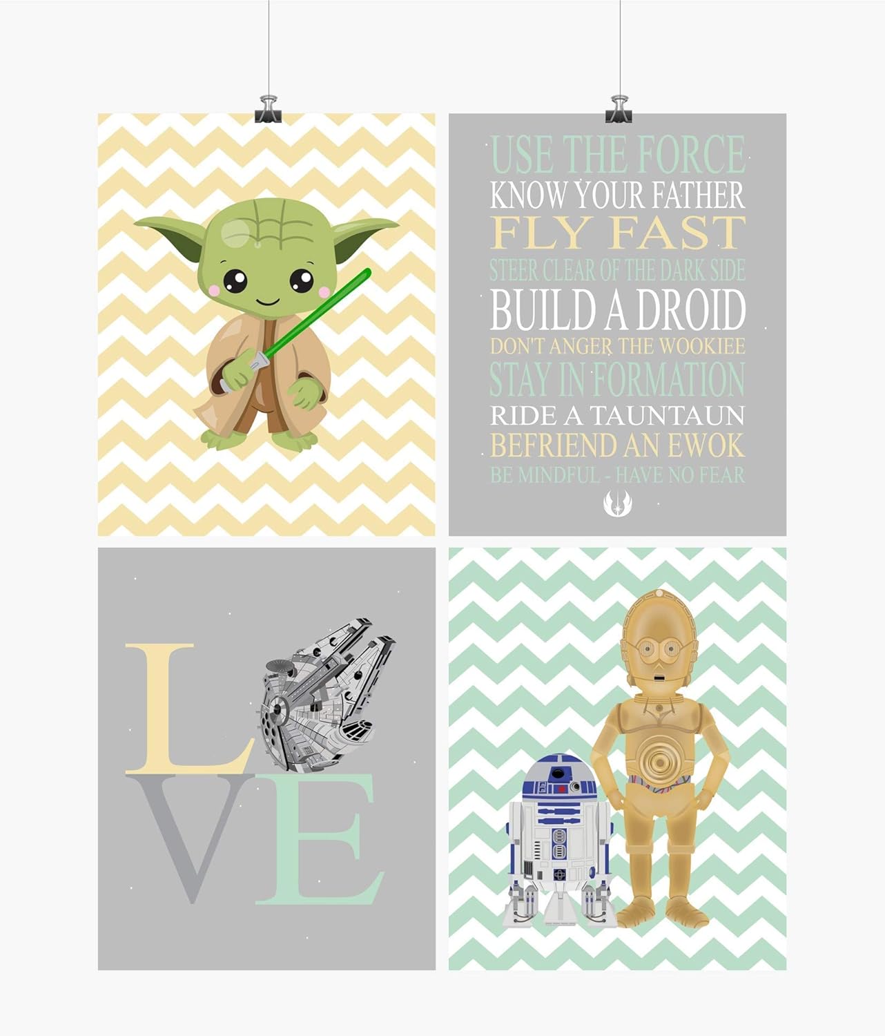 star wars nursery prints