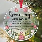 Grammy Gifts Ornament Keepsake Birthday Gifts for Grandma from Granddaughter Grandson Thank You Gift for Grandma Mothers Day Christmas Birthday Retirement Gift for Grammy Grandmother