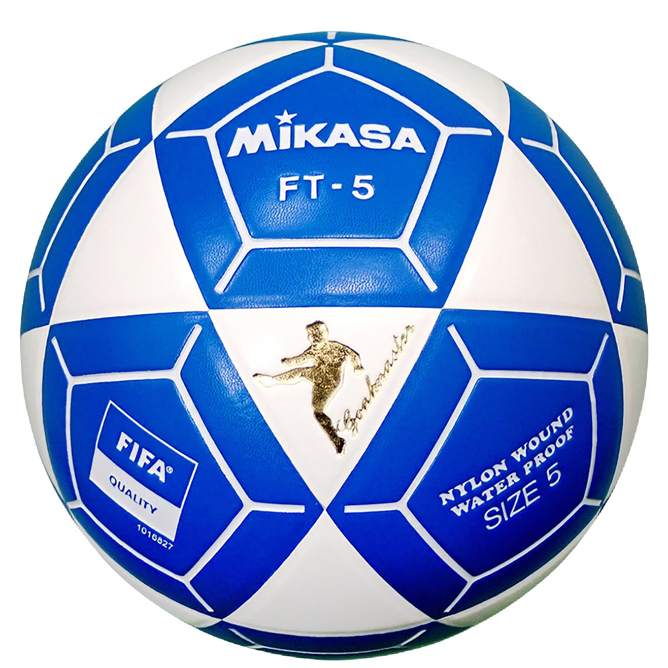 Mikasa FT5 Goal Master Soccer Ball, White/Blue, Size 5 (Pack of 6) Image