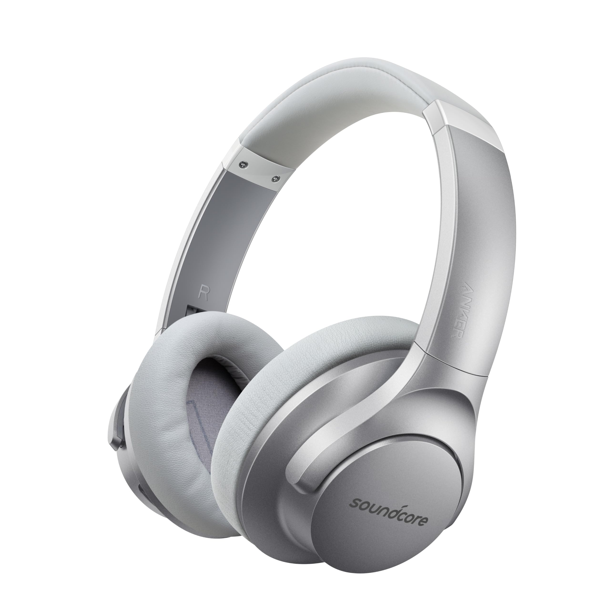 Soundcore Anker Life Q20 Hybrid Active Noise Cancelling Headphones, Wireless Over Ear Bluetooth Headphones, 60H Playtime, Hi-Res Audio, Deep Bass, Foam Ear Cups, Travel, Office, USB-C Charging