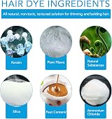 Pegciz Hair Building Fibers Black Refill Bag for Thickening All Hair Types view 7