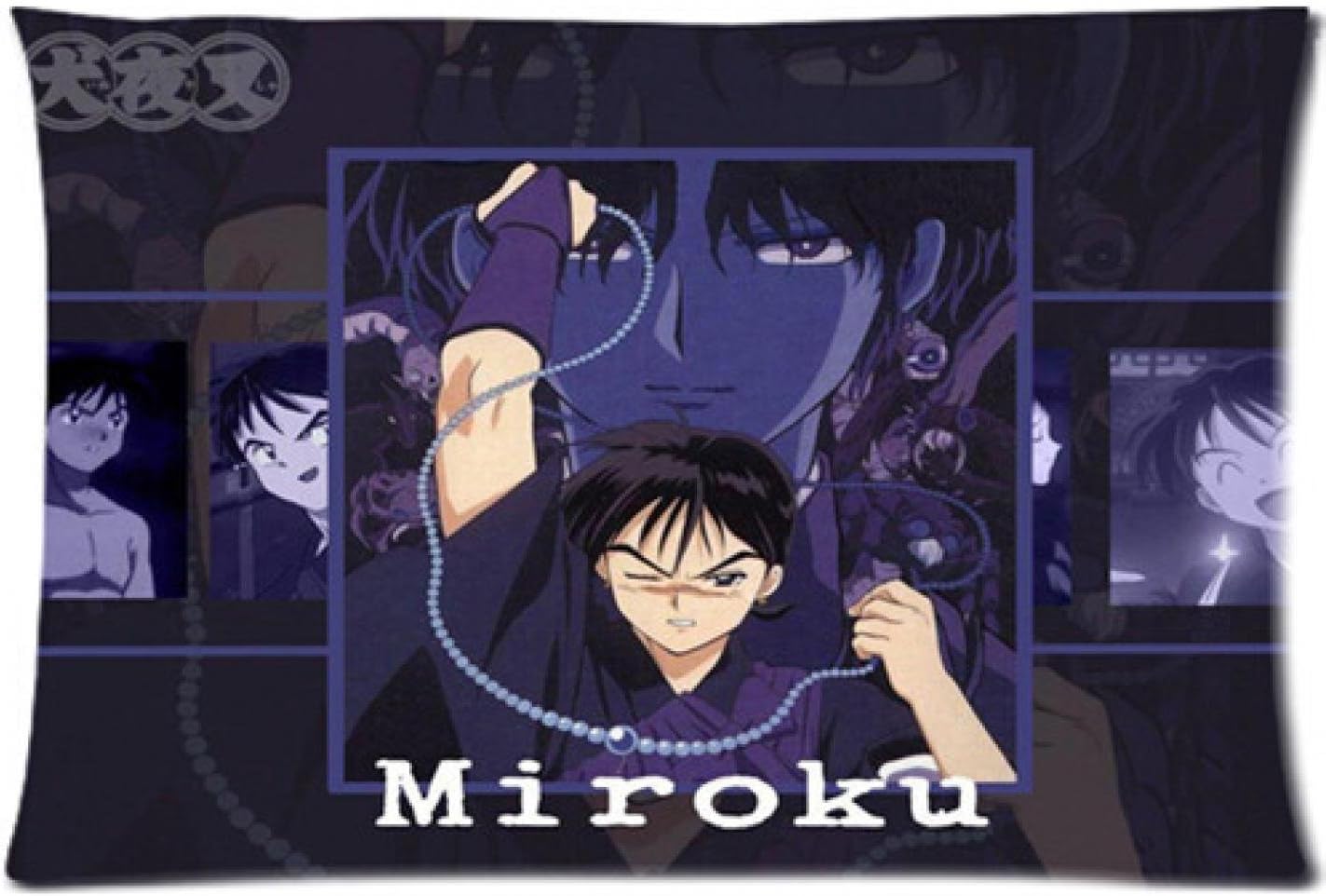 easyLife Pillow Case Hot Sale 2015 New Japanese Anime Inuyasha Protagonist Miroku Haemophilus High Printing Pictures