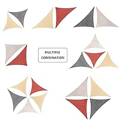 AsterOutdoor Sun Shade Sail Triangle 16' x 16' x