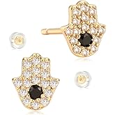 MYEARS Women Earrings Gold Stud 14K Small Simple Hypoallergenic Everyday Jewelry