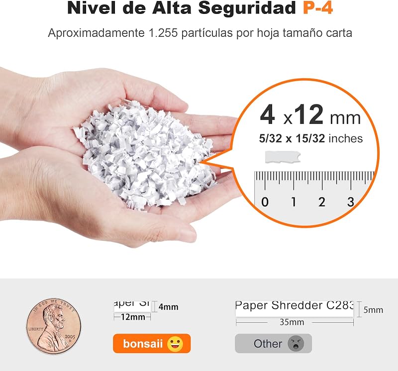 Destructora de Papel Auto-Feed 200 Hojas, Microcorte P-4