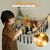 VISATOR Toy Hammock for Stuffed Animals Macrame Boho Wall Hanging net view 2