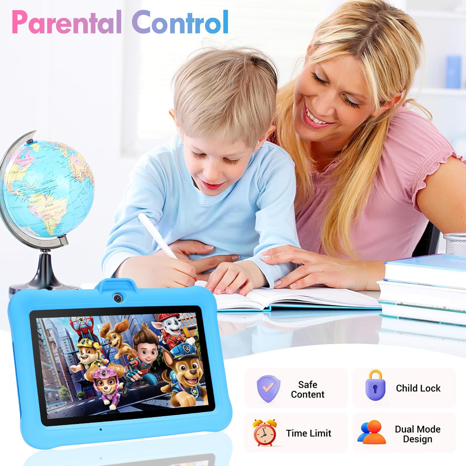 Tablet SUMTAB Kids de 7.1 pulgadas con Android 13, 8 GB de RAM y 64 GB
