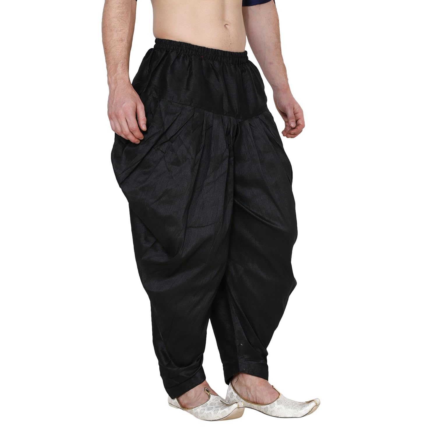 royal men's silk blend baggy patiala salwar pant's for men