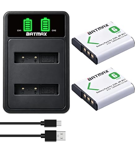 Amazon.com : Battery Charger for Sony Cyber-Shot DSC-TX7, DSC-TX7C