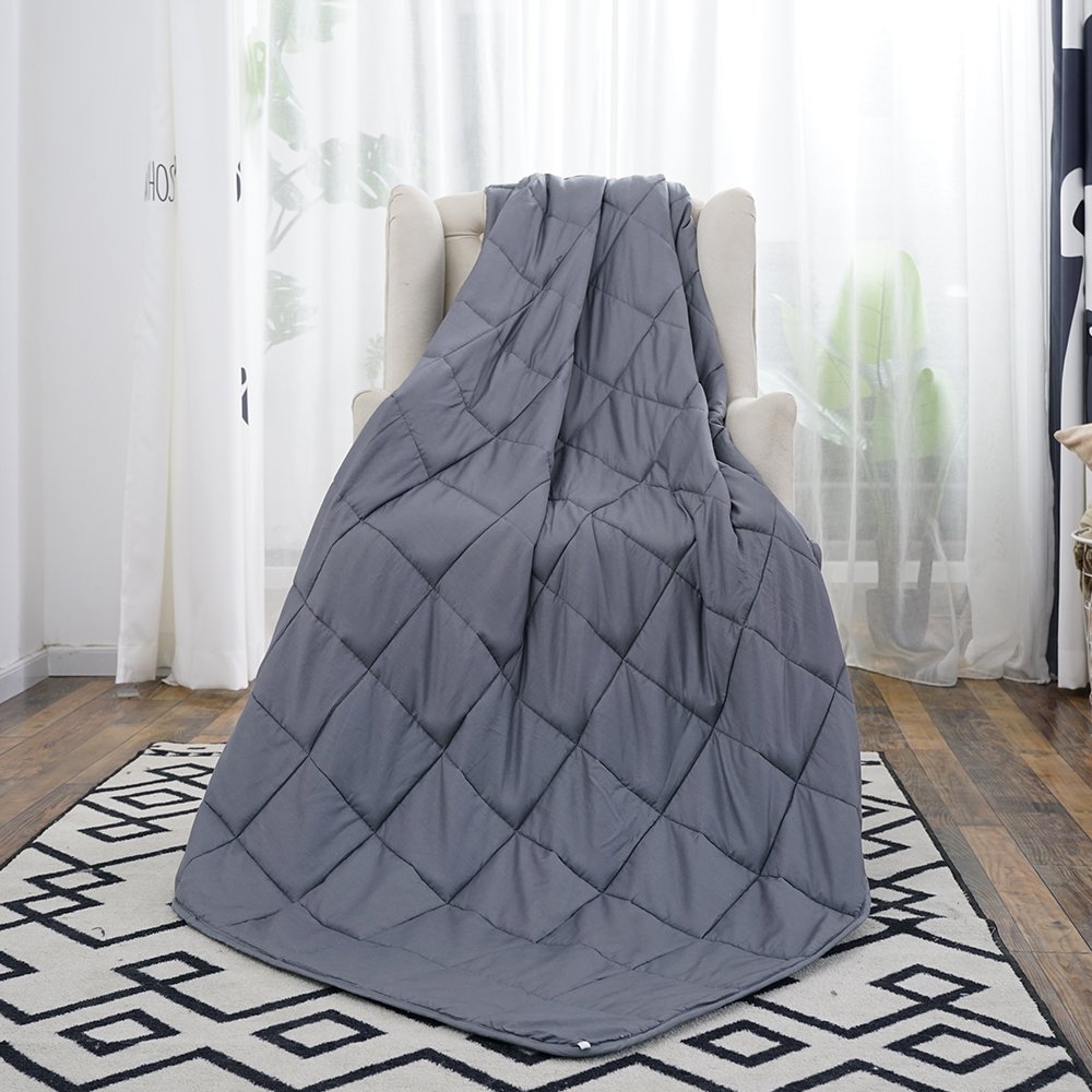 Anjee Weighted Blanket for Adults with Anxiety by Therapy, 15 lbs