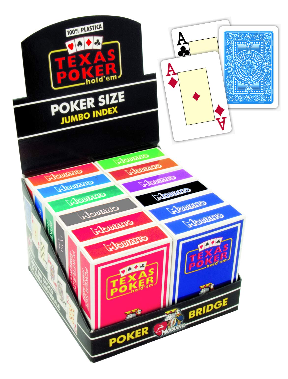 Modiano 3005468 Texas Poker 2 Jumbo Index