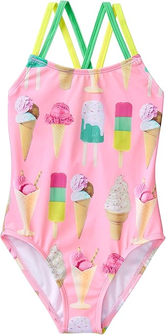 Amazon Com Gymboree Girls Little 1 Piece Ice Cream Swimsuit