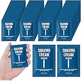Shaving Cream Bulk Travel 8ml/0.28fl oz,Disposable Shaving Cream in Bulk Travel Shave Cream for Hotel Homeless(White Tea,Pack of 50)