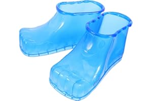 ASAKKURA Portable Feet Soaking Boots PVC Foot Bath Massage Shoes for Home and Spa Use for Herbal Soaks and