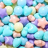 Heopeis Ball Pit Balls 100 200 500 1000 Plastic Balls for Toddlers Phthalate Free BPA Free Crush Proof Balls in Reusable Play Toys for Kids with Storage Bag Indoor Outdoor