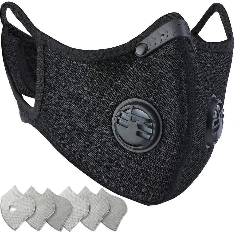 Dust Mask, Amazer Tec Reusable Dust Pollution Mask with Activated Carbon Filter for Woodworking