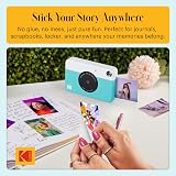 Kodak Printomatic Full-Color Instant Camera Blue 5MP Zink 2x3 Sticky-Back view 5