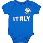 Cnins Baby Soccer Outfits - National Flag Infant Football Onesie for Newborn Boys & Girls - Toddler Soccer Clothes