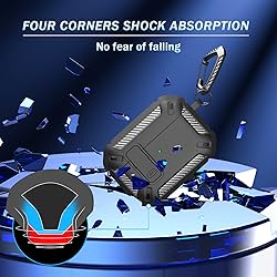 RFUNGUANGO for AirPods Pro Case Cover with Cleaner