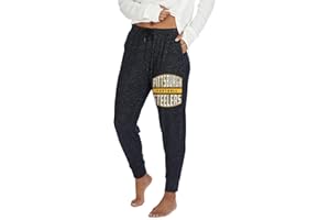 Zubaz Women's NFL Team Womens Marled Super Soft, Lightweight Jogger Pant