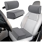 HOMBYS BBL Pillow for Driving After Surgery, Foam Brazilian Butt Lift Recovery Seat Cushion & Backrest Set for Brazilian Butt Lift, Post Surgery Lifting Seat Cushion for Car