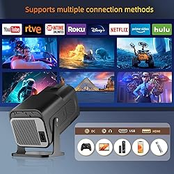 [180°Adjustable Stand] Smart Mini Projector with