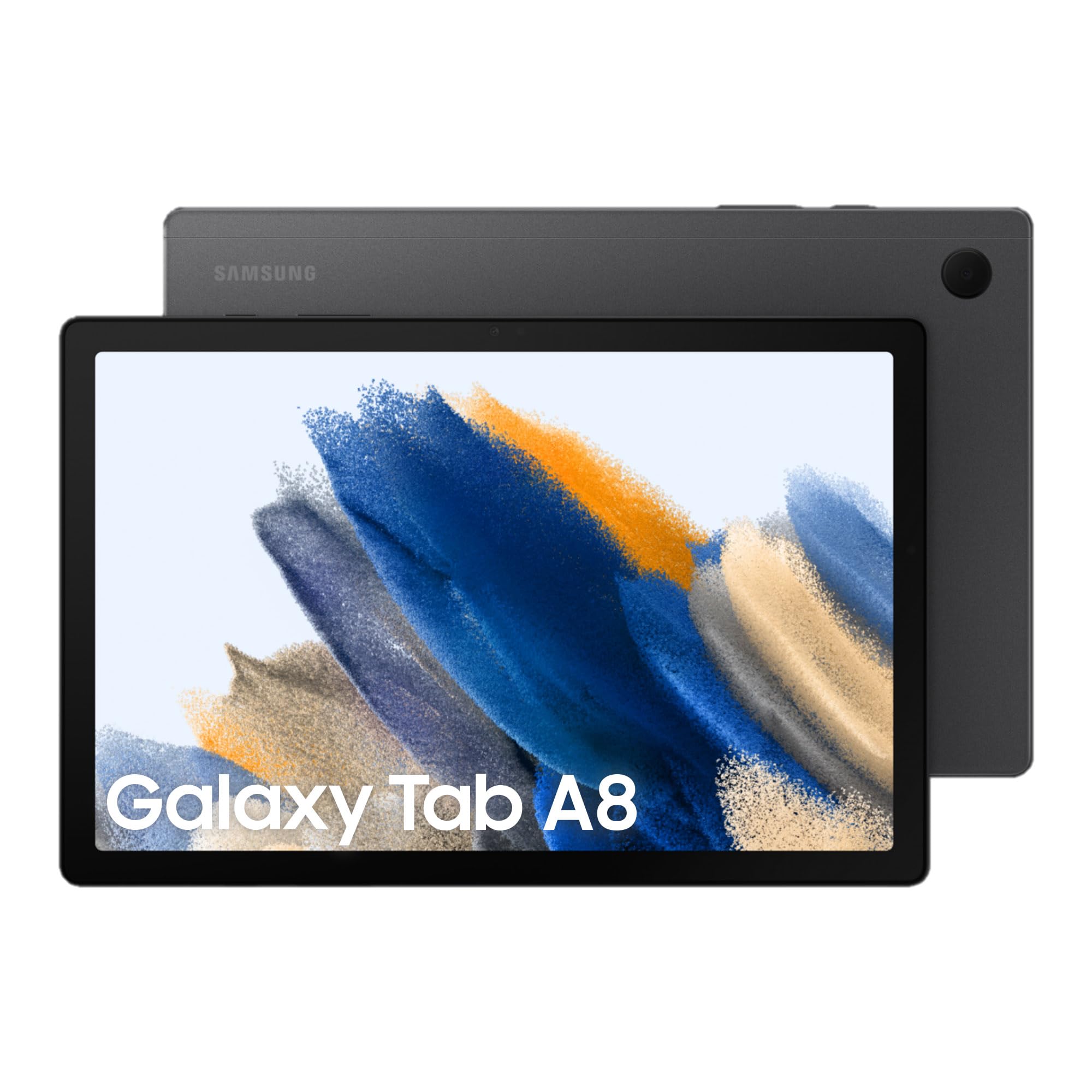 Samsung Galaxy Tab A8, Android Tablet, WiFi, 7.040 mAh Akku, 10,5 Zoll TFT Display, vier Lautsprecher, 32 GB/3 GB RAM, Tablet in Grau