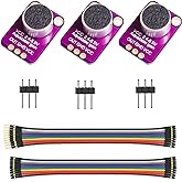 WWZMDiB MAX4466 Electret Microphone Sensor Compatible with for Arduino Raspberry Pi ESP32 Sound Sensor Amplifier (3 Pcs)