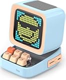 Divoom Ditoo Retro Pixel Art Game Bluetooth Speaker with 16X16 LED App Controlled Front Screen (Blue) …