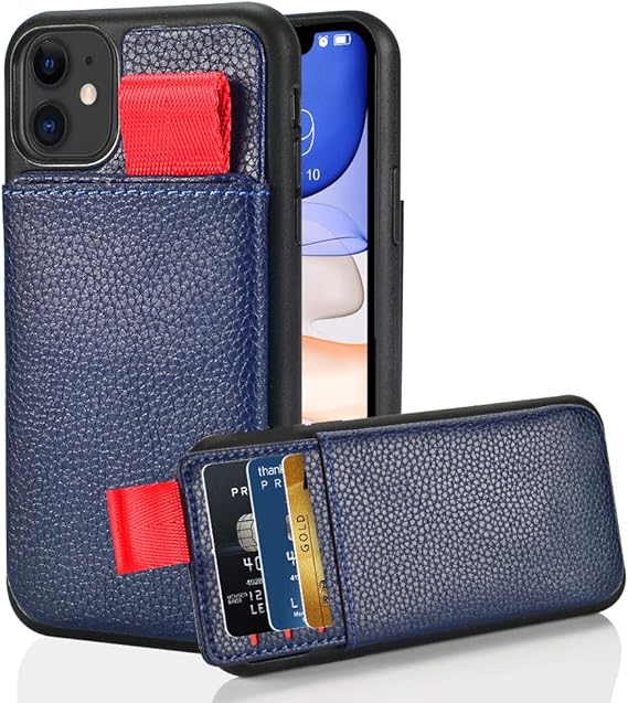 iPhone 11 Wallet Case, LAMEEKU 11 Case Wallet Shockproof