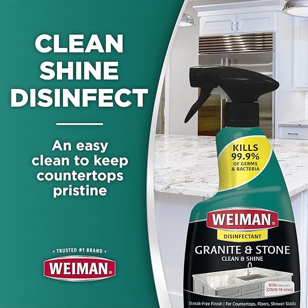 WEIMAN DISINFECTANT GRANITE DAILY CLEAN & SHINE, 24 FL OZ (PACK OF 1)