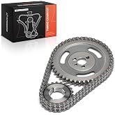 A-Premium Engine Timing Chain Kit w/Sprocket Compatible with Chevy, GMC | for Chevrolet Camaro, Malibu, Nova &amp; GMC C/K/G Class, Jimmy, Blazer, P30, Sprint, 6/8Cyl Timing Chain Set, OHV