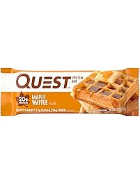 Quest Nutrition Protein Bar, Maple Waffle, 12 Count
