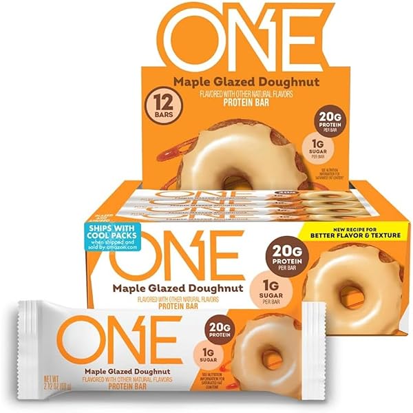 ONE PROTEIN BARS, MAPLE GLAZED DOUGHNUT, GLUTEN FREE...