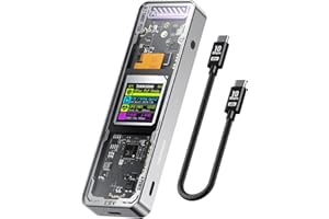 DOCKCASE Explorer Edition M.2 NVMe SSD Enclosure,Support 10s PLP Prevents Write Data Loss,USB 3.2 Gen 2 Type-C (10 Gbps), fit