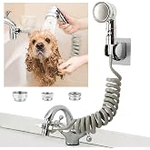 ZCONIEY Sink Faucet Sprayer Attachment Hair Pet Rinser Showerhead with Stop Water-saving Function