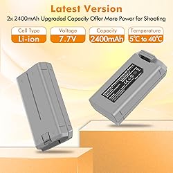JHTC Intelligent Flight Mini 2 Battery 2 Pack for