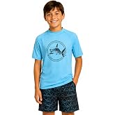 iXtreme Boys 2-Piece Rash Guard Swim Set Short Sleeve Shirt &amp; Trunks | UPF 50+ Sun Protection, Quick-Dry Swimwear, Comfortable Beach and Pool Set for Infants, Toddlers, and Big Kids