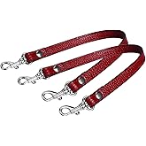 VanEnjoy Pair Full Grain Leather Replacement Strap for Handbags Clutch -16“Long,0.47" Wide