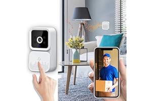 GENERIC Wireless Doorbell Camera, HD Live View, Night Vision Home Security System, Wireless Smart Wi-Fi Video Doorbell, USB Rechargeable Remote Video Door Bell, Motion Detection, Two-Way Audio