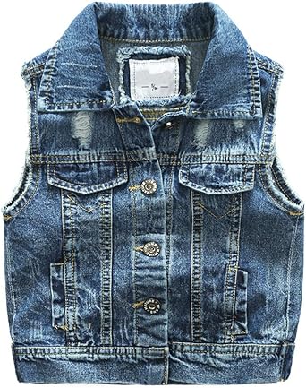 baby boy jean vest
