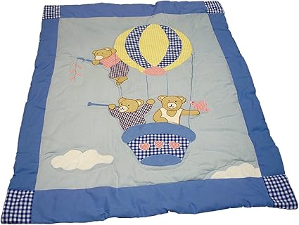 Childs Patchwork Applique Ours Ok Couverture Lit Bebe Q40 Amazon Fr Bebes Puericulture