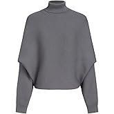 CIDER Women’s Turtleneck Long Sleeve Oversized Trendy Pullover Sweater Jumper Fall Tops