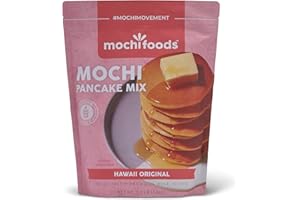 Mochi Foods Hawaii Original Mochi Pancake Mix - Light, Fluffy - Elevate Your Breakfast Game with Irresistible Chewiness 3.3 lb.