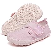 Heiiwarm Kids Slippers Boys Girls Comfortable Warm Wide Toe Shoes Lightweight Non-slip Indoor Fleece Slippers（Little Kid/Big Kid）