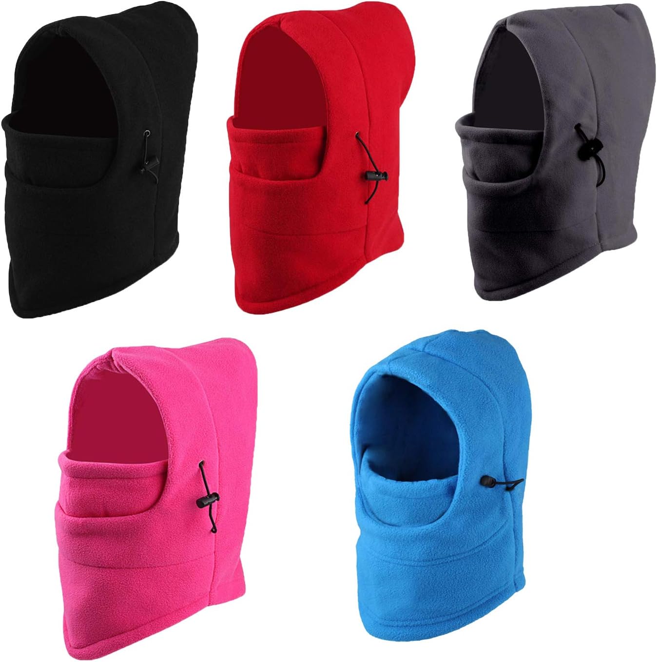 Fleece Balaclava Hood 3 in 1 Multifunction Thermal Windproof Full Face Mask Cover Caps Winter Warm Neck Warmer Hat Winter Outdoor Ski Mask Headcover