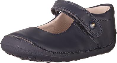 clarks navy girls shoes