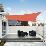 AXT SHADE Sun Shade Sail Waterproof 2.5x3m Rectangle Terracotta UV Block